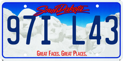 SD license plate 97IL43