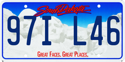 SD license plate 97IL46