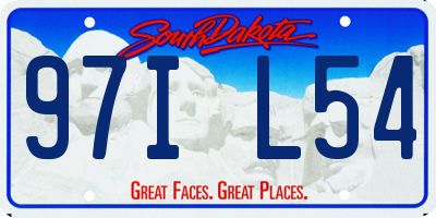 SD license plate 97IL54