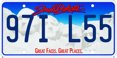 SD license plate 97IL55