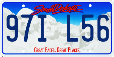 SD license plate 97IL56