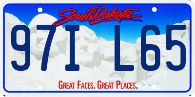 SD license plate 97IL65