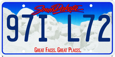 SD license plate 97IL72