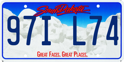 SD license plate 97IL74