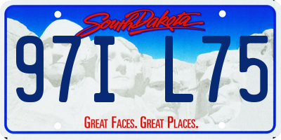 SD license plate 97IL75