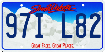 SD license plate 97IL82