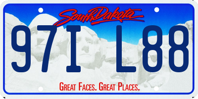 SD license plate 97IL88