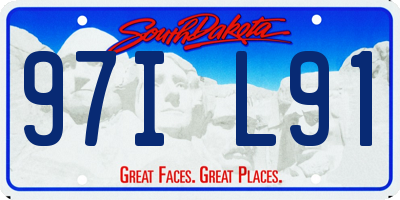 SD license plate 97IL91