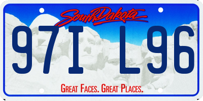 SD license plate 97IL96