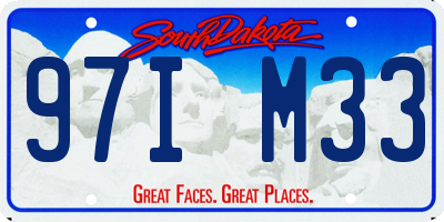 SD license plate 97IM33