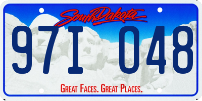 SD license plate 97IO48