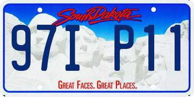 SD license plate 97IP11