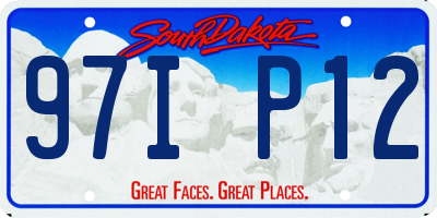 SD license plate 97IP12