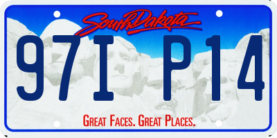 SD license plate 97IP14