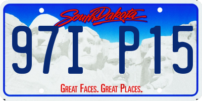 SD license plate 97IP15