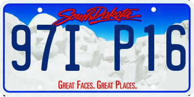 SD license plate 97IP16