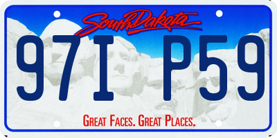 SD license plate 97IP59