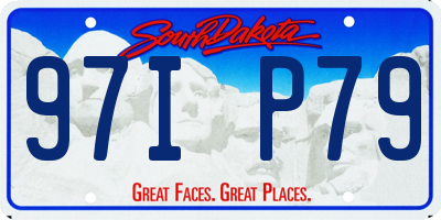 SD license plate 97IP79