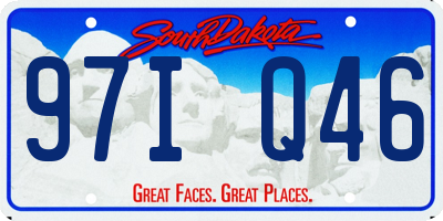 SD license plate 97IQ46