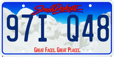 SD license plate 97IQ48