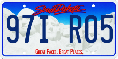 SD license plate 97IR05