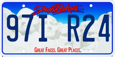 SD license plate 97IR24