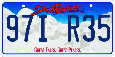 SD license plate 97IR35