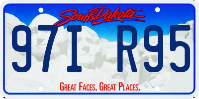 SD license plate 97IR95