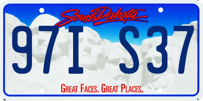 SD license plate 97IS37