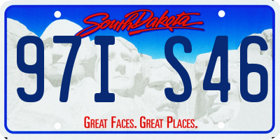 SD license plate 97IS46