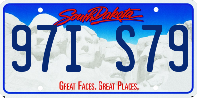 SD license plate 97IS79