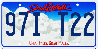 SD license plate 97IT22