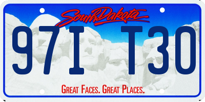 SD license plate 97IT30