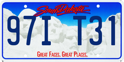 SD license plate 97IT31