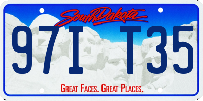 SD license plate 97IT35