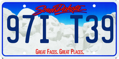 SD license plate 97IT39