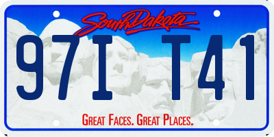 SD license plate 97IT41