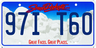 SD license plate 97IT60