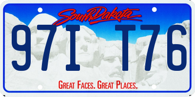 SD license plate 97IT76