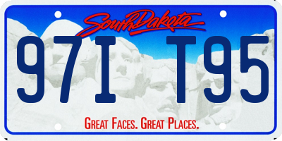 SD license plate 97IT95