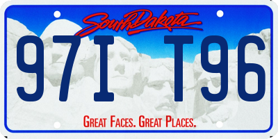 SD license plate 97IT96