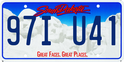 SD license plate 97IU41