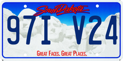 SD license plate 97IV24