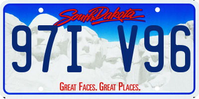 SD license plate 97IV96