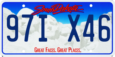 SD license plate 97IX46