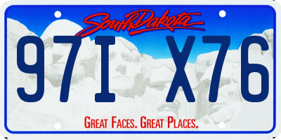 SD license plate 97IX76