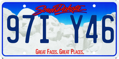 SD license plate 97IY46