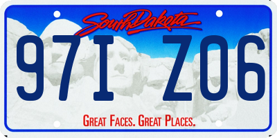 SD license plate 97IZ06