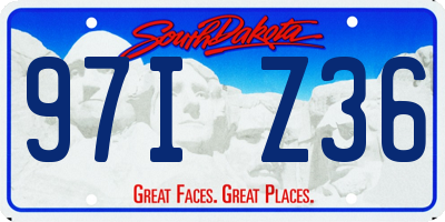 SD license plate 97IZ36