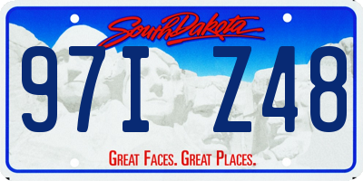 SD license plate 97IZ48